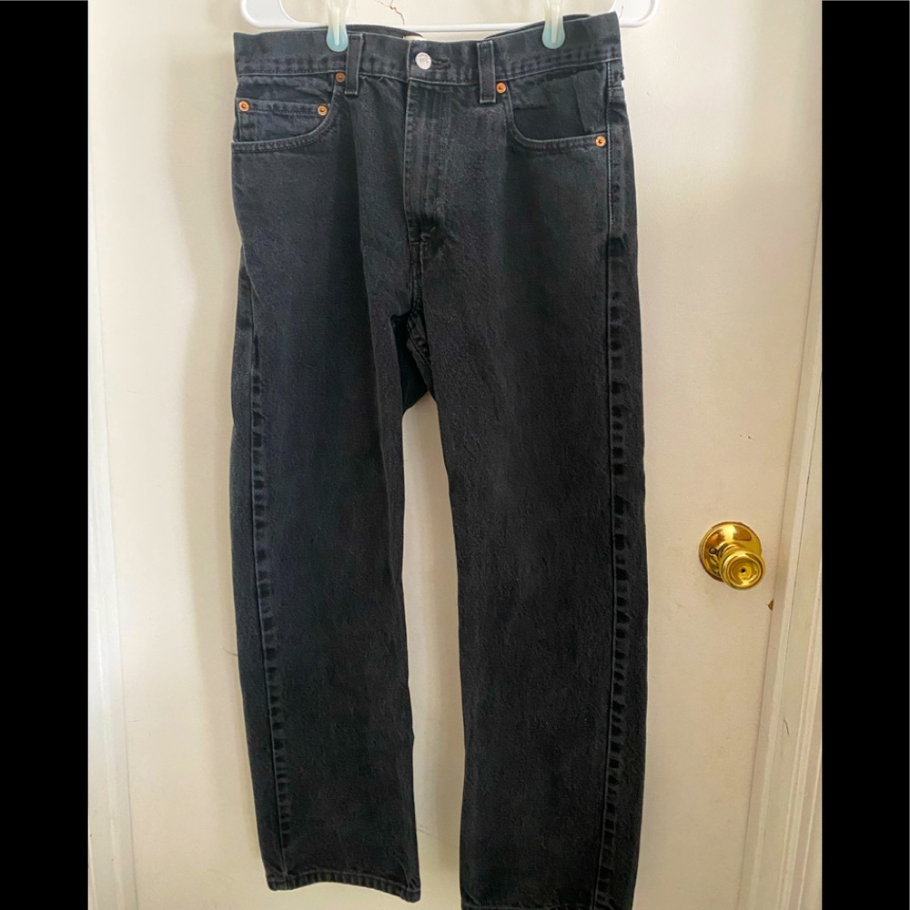 Black Levi Jeans Relaxed Fit W33 L30
